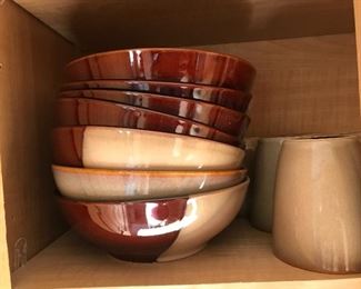Sango Bowls, Mugs & Dishes - Eclipse Brown 4976