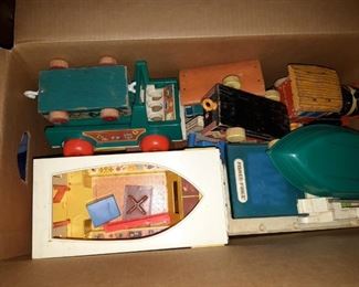 Lots of vintage Fisher Price toys in very good condition