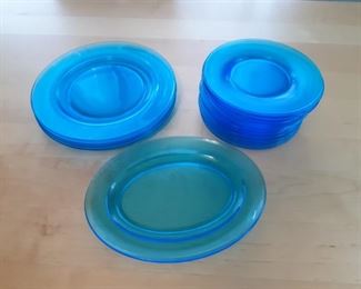 Capri Blue vintage dishware