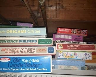 Vintage Board Games and craft sets
