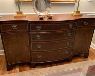 1. DINING ROOM BUFFET (64" x 21" x 35") (ACCESSORIES NOT INCLUDED)