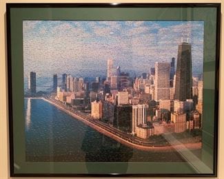 PUZZLE OF CHICAGO FRAMED