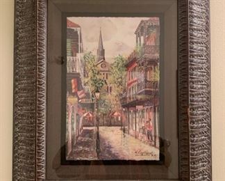 41. (6) NEW ORLEANS STREET SCAPES WALL ART (2 - 20.5" x 16") (4 - 16" x 20")