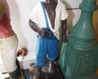 HEAVY Cast Iron "Faithful Groomsman" Yawn Jockey