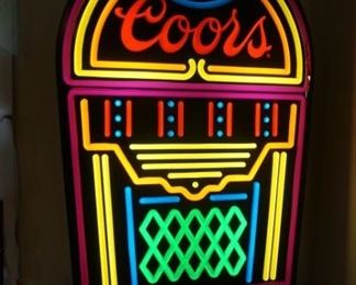 Coors lighted sign - Jukebox