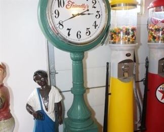 Cast Iron Friendly's Restaurant Clock from Manchester, CT