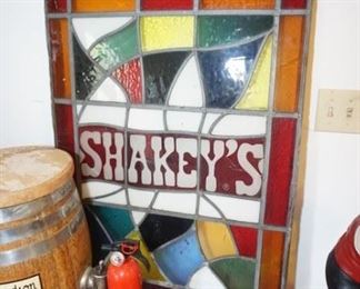 Shakey's Resturant stained glass window