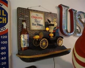 Pabst Blue Ribbon Lighted Display