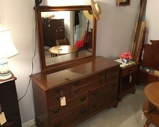 Dresser with mirror