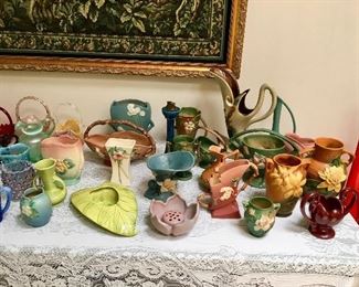 Pottery: Roseville - Red Wing - Hull - McCoy......