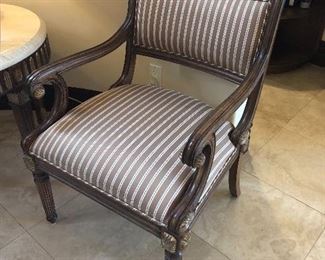 Pair of side chairs also a matching side table Kreiss