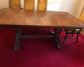 American Drew Vintage 1950's Trestle Table.  In near perfect condition
