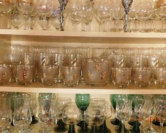 Lots of glassware.