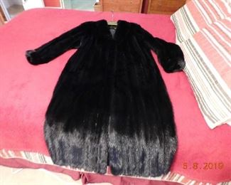 Henig full length mink coat.