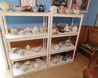 Nice tea pot collection.