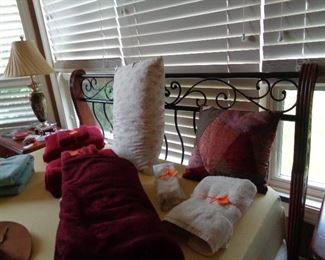 metal headboard on queen bed