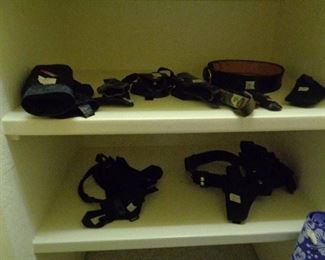 holsters, no guns