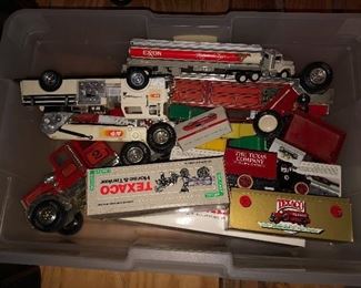 Old Toy Trucks Including Tonka, A&P, Texaco Exxon etc.