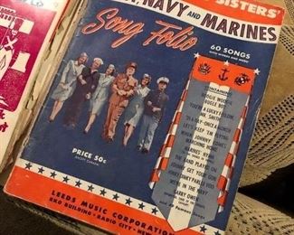 Just Some of the Amazing  Antique Sheet Music Available.