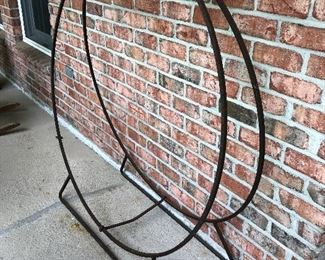 Iron Firewood Hoop Rack