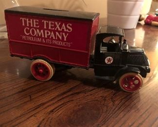 The Texas Company Metal Texaco Truck Bank.