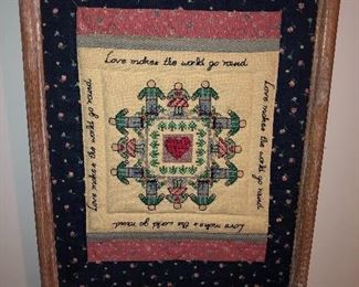 Handmade Needlepoint Wall Hanging
