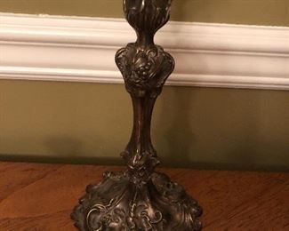 Spectacular Pair of Sterling Silver Candlesticks