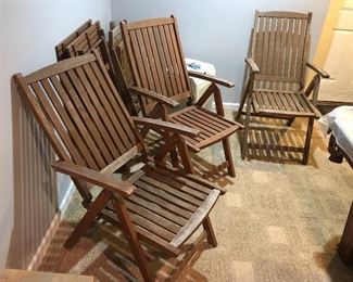 Teal Outdoor Folding Chairs