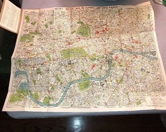 Bacon’s Midget Map Of Central and West London