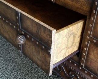 Large Coffee Table Trunk Drawer Detail