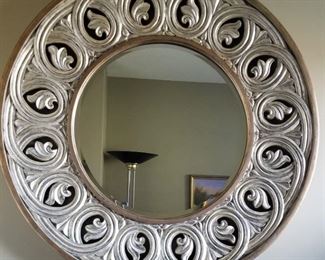 Mirror Large Silver Circular