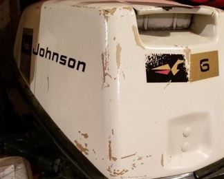 Vintage Johnson Outboard Boat Motor