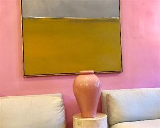 Abstract painting 1990’s. Signed Luc Leestmaker 