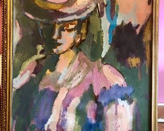 Vintage / Abstract Portrait - Fabulous colors. 1960’s  