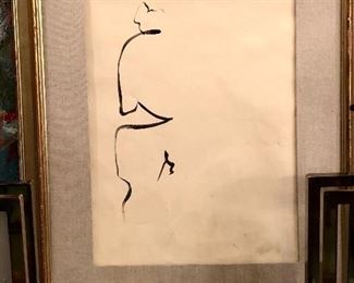 Vintage nude / abstract / signed 1970’s . 