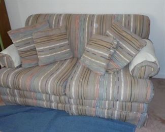 Matching multi-color love seat