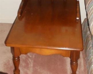 1 of 2 Early American maple end table