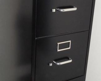 Black 4 drawer file cabinet