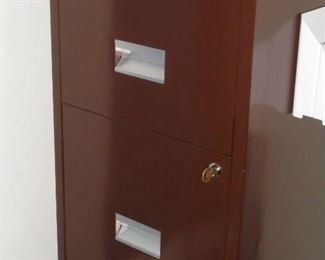 brown 4 drawer file cabinet