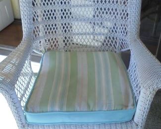 Matching wicker patio chair