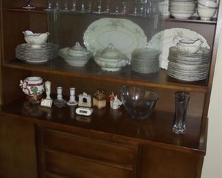 Matching mid century china cabinet w/glass front