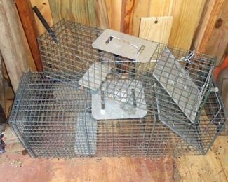 Large and small animal traps
