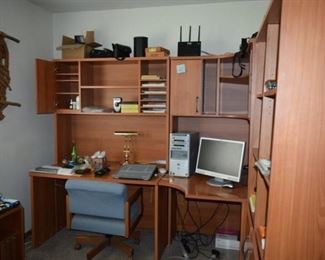 Desk, Chair, Office Unit, Computer, Electronics, & Supplies