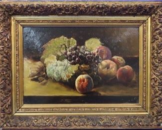 M.E Orr Still Life, Oil on Panel