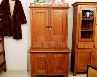 Wall View Grouping - Cupboards,  Fur Coat,  Stacking Bookcase, etc. 