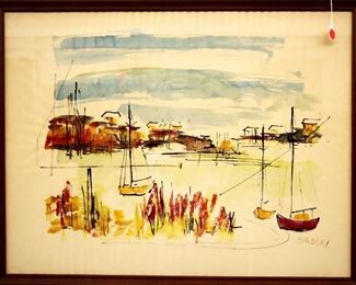 Alfred Birdsey (1912-1996) Watercolor 