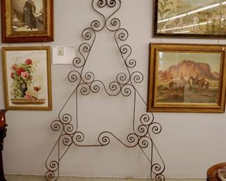 Wall View Grouping - Iron Trellis, Art