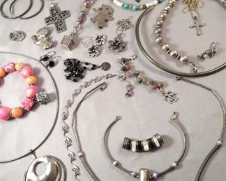 Large Selection of Vintage and Signed Sterling Silver Jewelry