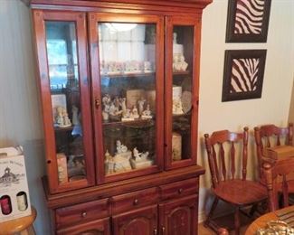 Nice Lighted China Cabinet with Storage