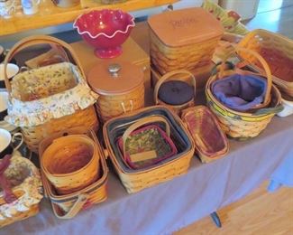 Large Selection of Authentic Longaberger Baskets & Pottery